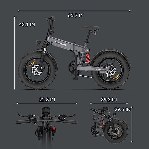 5TH WHEEL Thunder 1FT Electric Bike for Adults, 500W Motor Commuting Electric Bike