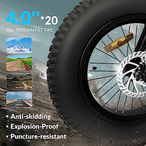 5TH WHEEL Thunder 1FT Electric Bike for Adults, 500W Motor Commuting Electric Bike