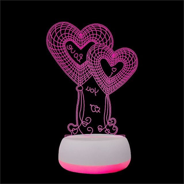 3D LED Light Heart - Valentine's Day Gift