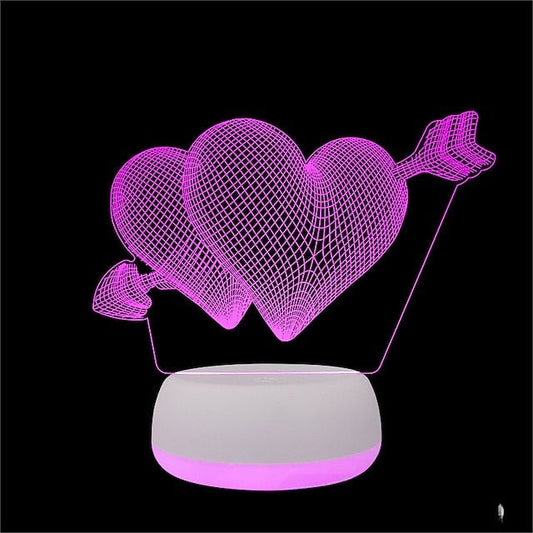 3D LED Light Heart - Valentine's Day Gift