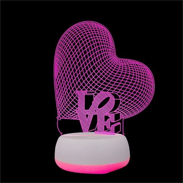 3D LED Light Heart - Valentine's Day Gift