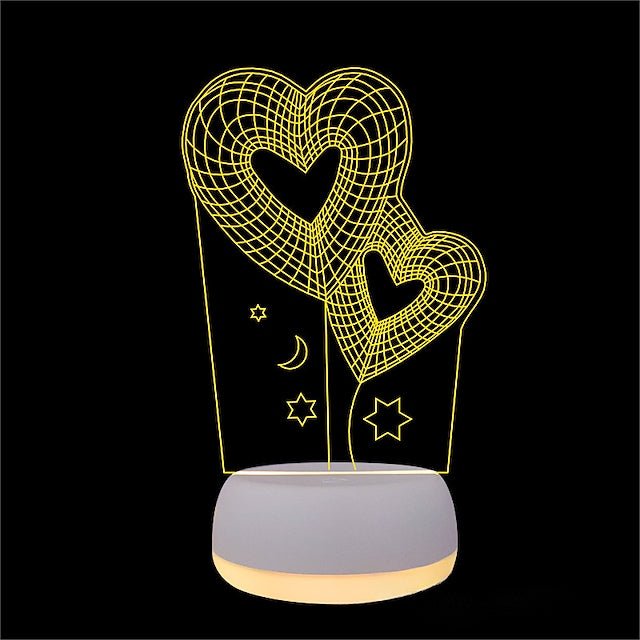 3D LED Light Heart - Valentine's Day Gift