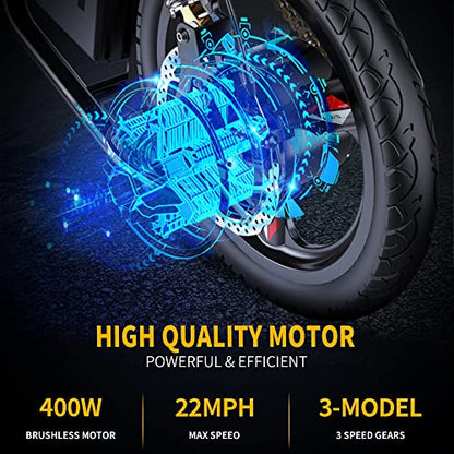 EBKAROCY Ebikes for Adults, 400W Motor 22MPH Max Speed