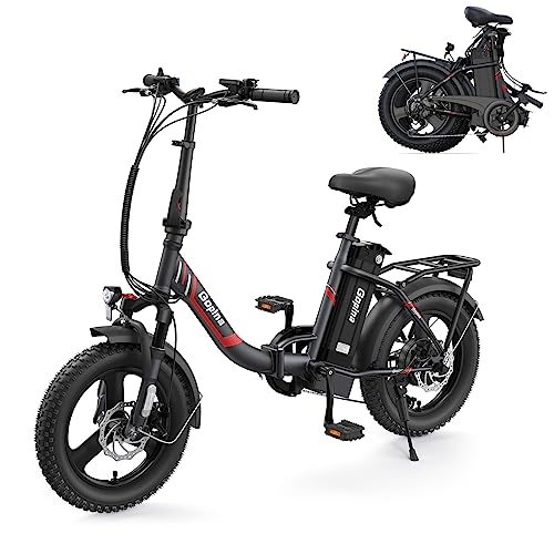 Gopina Electric Bike, 16" x 3.0 Fat Tire Electric Bike for Adults