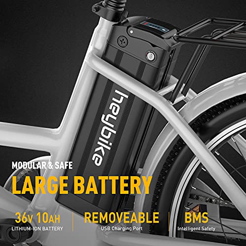 Heybike Cityscape Electric Bike 350W Electric City Cruiser Bicycle Up to 40 Miles