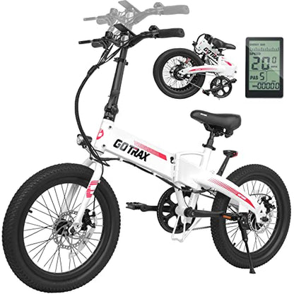 Gotrax R1 20" Folding Electric Bike for Adults, 20Mph Power by 350W