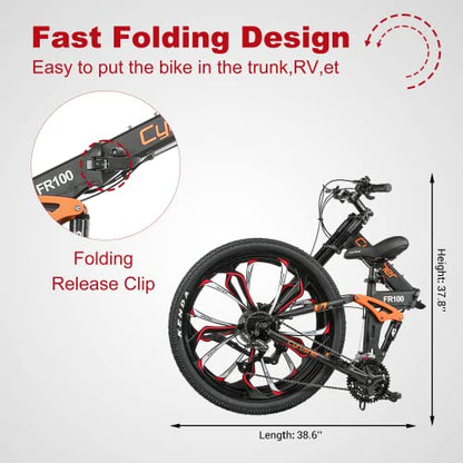 Cyrusher FR100 Moutain Bike 27.5'' All-Terrain Bike for Adults 27-Speed Full Suspension