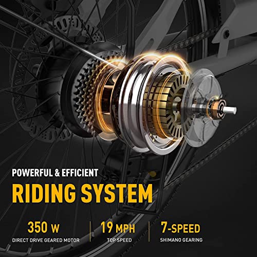 Heybike Cityscape Electric Bike 350W Electric City Cruiser Bicycle Up to 40 Miles