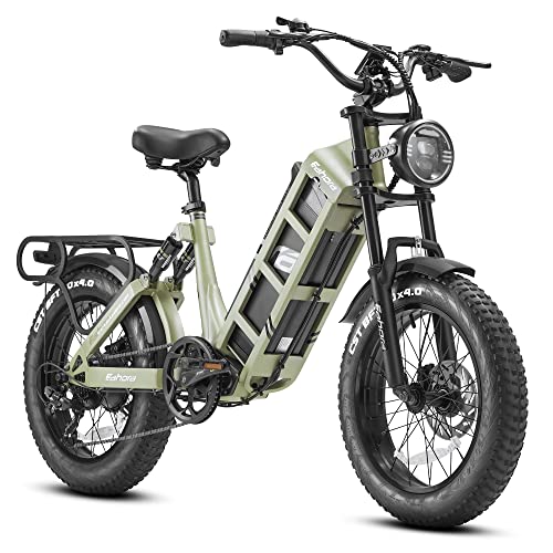 eAhora Juliet 60Ah 1000W Electric Bike for Adults Long Range Electric Bike 20 * 4.0 Fat Tire