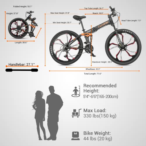 Cyrusher FR100 Moutain Bike 27.5'' All-Terrain Bike for Adults 27-Speed Full Suspension