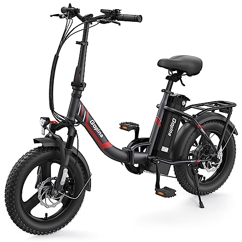 Gopina Electric Bike, 16" x 3.0 Fat Tire Electric Bike for Adults
