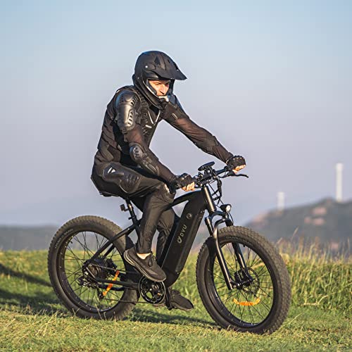 DYU Electric Bike for Adult Up to 80 Miles Long Range Mountain E-Bike, 750W 26" Fat Tire