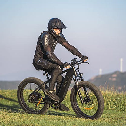 DYU Electric Bike for Adult Up to 80 Miles Long Range Mountain E-Bike, 750W 26" Fat Tire