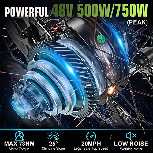 ANCHEER 500W Electric Bike 27.5'' Adults Electric Commuter Bike/Electric Mountain Bike