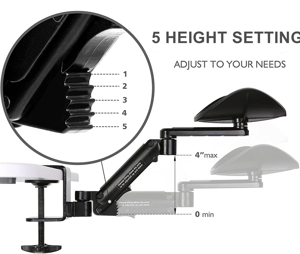 Adjustable Desk Armrest Bracket