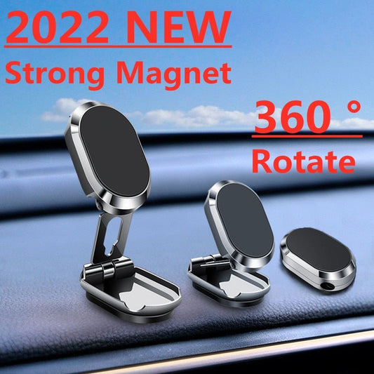 Alloy Folding Magnetic Car Phone Holder