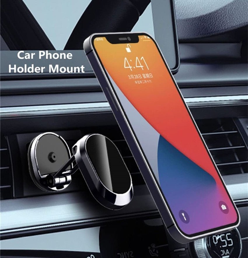 Alloy Folding Magnetic Car Phone Holder