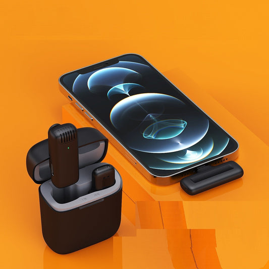 Wireless Lavalier Microphone With Charging Case