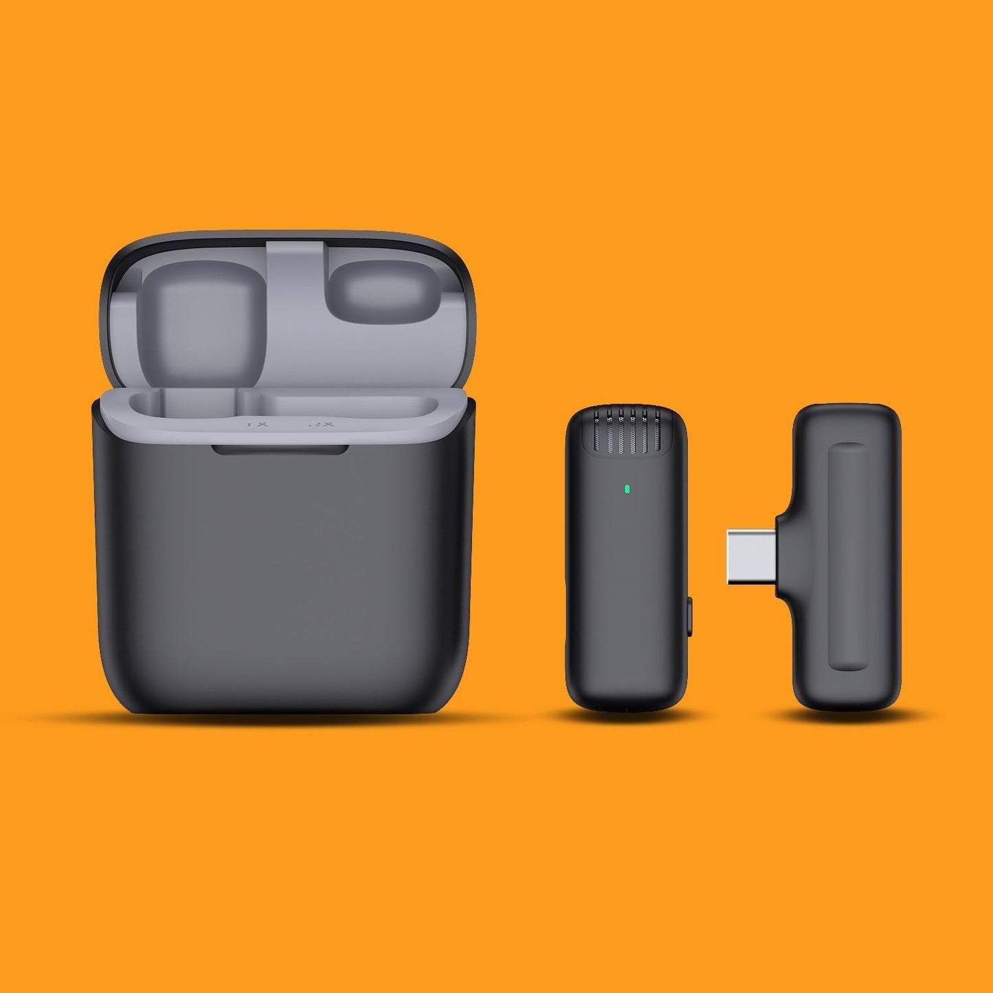 Wireless Lavalier Microphone With Charging Case