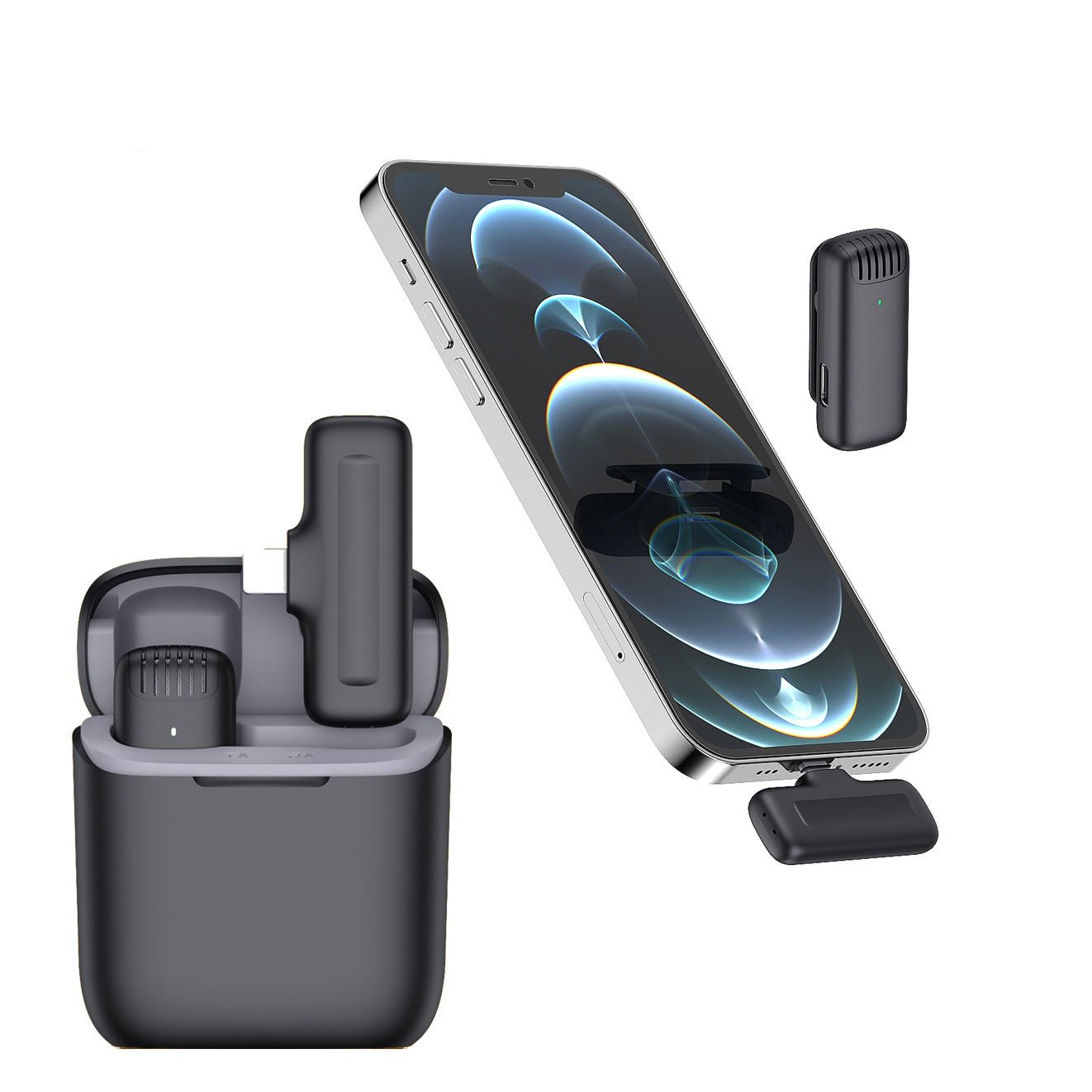 Wireless Lavalier Microphone With Charging Case